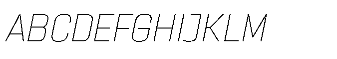 Sygnos Th Oblique Font UPPERCASE