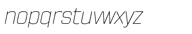 Sygnos Th Oblique Font LOWERCASE