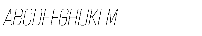 Sygnos Th Sm Condensed Oblique Font UPPERCASE