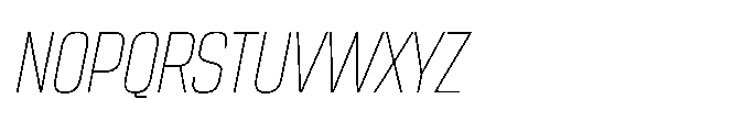 Sygnos Th Sm Condensed Oblique Font UPPERCASE