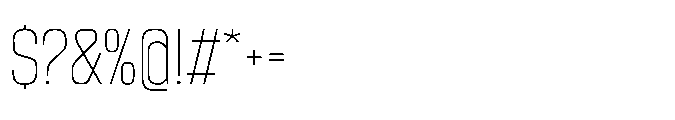 Sygnos Th Sm Condensed Regular Font OTHER CHARS