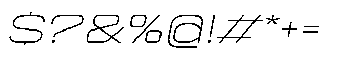 Sygnos Th UExp Oblique Font OTHER CHARS