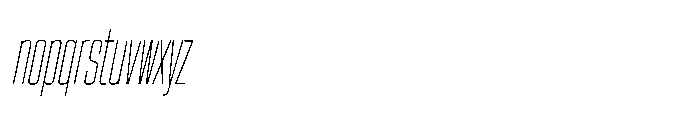 Sygnos Th XCn Oblique Font LOWERCASE