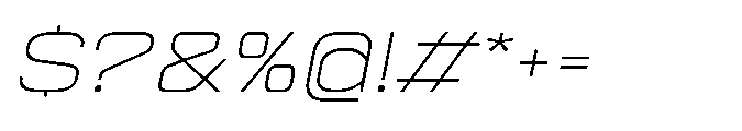Sygnos Th XExp Oblique Font OTHER CHARS