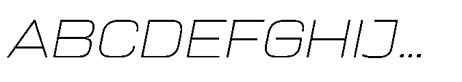 Sygnos Th XExp Oblique Font UPPERCASE