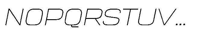Sygnos Th XExp Oblique Font UPPERCASE