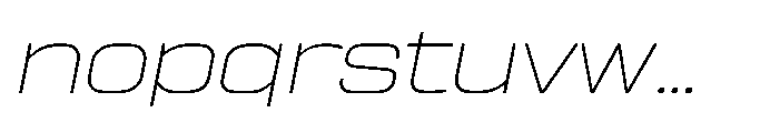 Sygnos Th XExp Oblique Font LOWERCASE