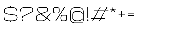 Sygnos Th XExp Regular Font OTHER CHARS