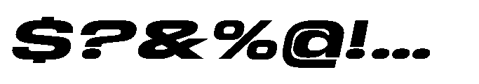 Sygnos UExp Bold Oblique Font OTHER CHARS