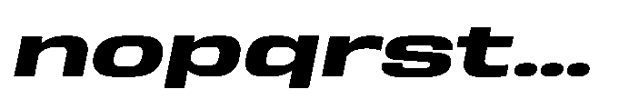 Sygnos UExp Bold Oblique Font LOWERCASE