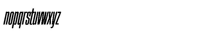 Sygnos XCn Bold Oblique Font LOWERCASE