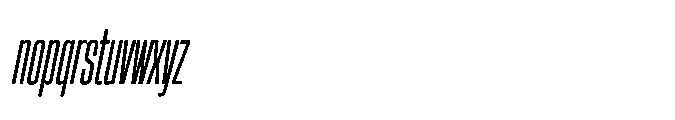 Sygnos XCn Oblique Font LOWERCASE