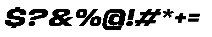 Sygnos XExp Bold Oblique Font OTHER CHARS