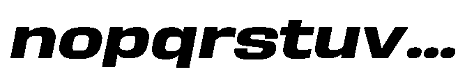Sygnos XExp Bold Oblique Font LOWERCASE