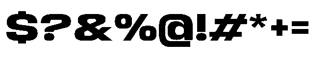 Sygnos XExp Bold Font OTHER CHARS