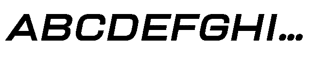 Sygnos XExp Oblique Font UPPERCASE