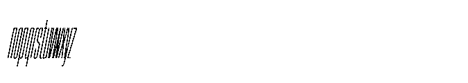 Sygnos XLt Cmp Oblique Font LOWERCASE