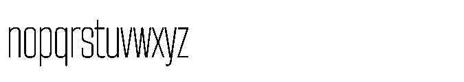 Sygnos Xt Light Condensed Regular Font LOWERCASE