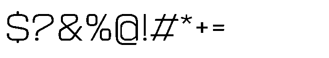 Sygnos Xt Light Exp Regular Font OTHER CHARS