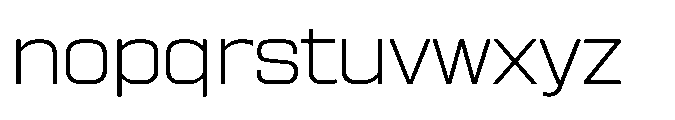 Sygnos Xt Light Exp Regular Font LOWERCASE