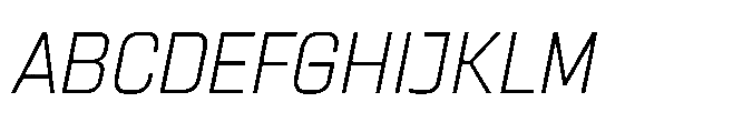 Sygnos Xt Light Oblique Font UPPERCASE