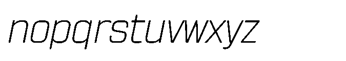 Sygnos Xt Light Oblique Font LOWERCASE