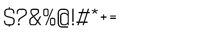 Sygnos Xt Light Regular Font OTHER CHARS
