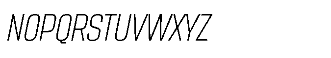 Sygnos Xt Light Sm Condensed Oblique Font UPPERCASE