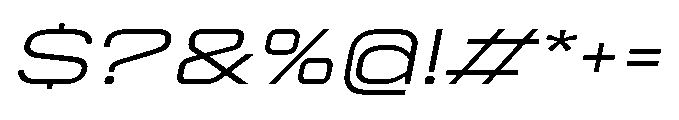 Sygnos Xt Light UExp Oblique Font OTHER CHARS