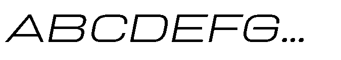 Sygnos Xt Light UExp Oblique Font UPPERCASE