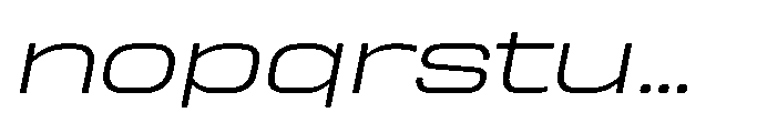 Sygnos Xt Light UExp Oblique Font LOWERCASE