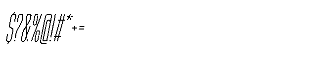Sygnos Xt Light XCn Oblique Font OTHER CHARS