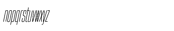 Sygnos Xt Light XCn Oblique Font LOWERCASE