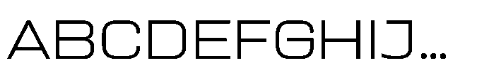 Sygnos Xt Light XExp Regular Font UPPERCASE