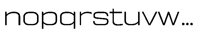 Sygnos Xt Light XExp Regular Font LOWERCASE