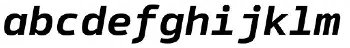 Syke Mono Bold Italic Font LOWERCASE