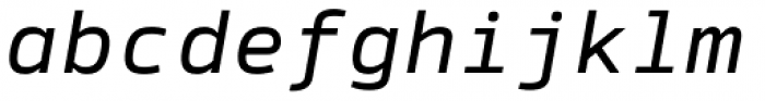 Syke Mono Italic Font LOWERCASE