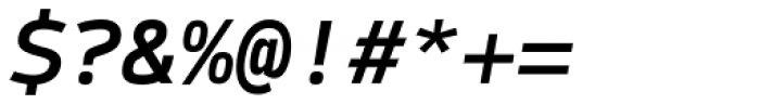 Syke Mono Medium Italic Font OTHER CHARS