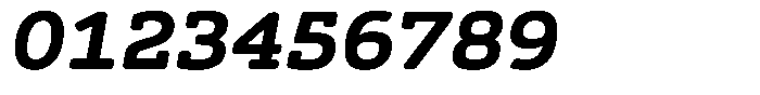 Syke Mono Slab Rnd Bold Ital Font OTHER CHARS