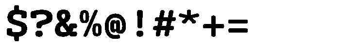 Syke Mono Slab Rnd Bold Font OTHER CHARS