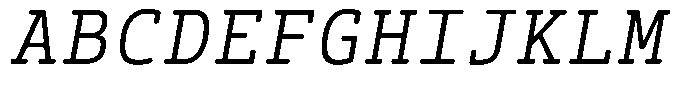 Syke Mono Slab Rnd Light Ital Font UPPERCASE