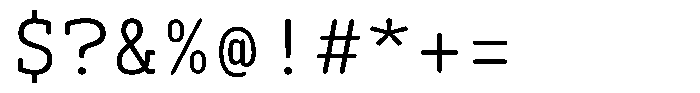 Syke Mono Slab Rnd Light Font OTHER CHARS