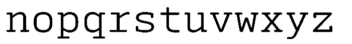 Syke Mono Slab Rnd Light Font LOWERCASE