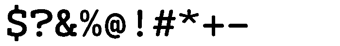 Syke Mono Slab Rnd Medium Font OTHER CHARS