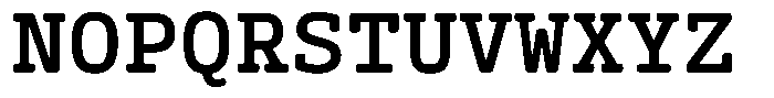 Syke Mono Slab Rnd Medium Font UPPERCASE