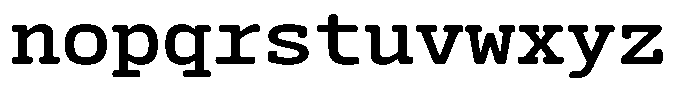 Syke Mono Slab Rnd Medium Font LOWERCASE
