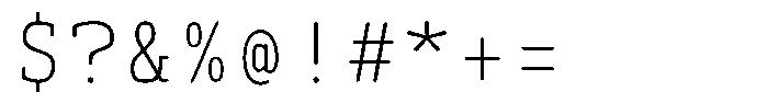 Syke Mono Slab Rnd Thin Font OTHER CHARS