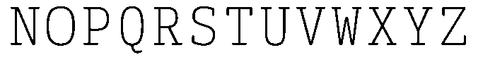 Syke Mono Slab Rnd Thin Font UPPERCASE