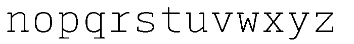 Syke Mono Slab Rnd Thin Font LOWERCASE