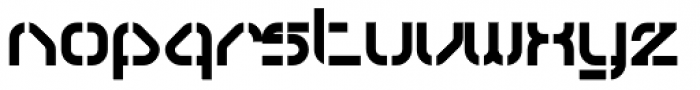Sylar Stencil Font LOWERCASE